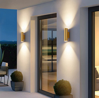 Appliques Murales LED Modernes Simples de Style Nordique en Aluminium, Petites Lampes Décoratives d'Intérieur, Options Or/Noir, Économes en Énergie, Garantie de 2 Ans