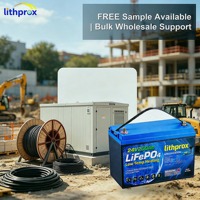 Batterie de traction industrielle 24V 200AH, cellule de batterie LiFePO4 résistante aux chocs pour chariot élévateur intérieur, certifiée UL UN38.3 CE RoHS, service OEM ODM
