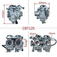 Carburateur Double PD26J Haute Performance pour Moto Hon da Rebel CA250 CB250T CBT250 CMX250 26mm 250cc