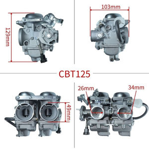<span class=keywords><strong>Carburador</strong></span> de Motocicleta de Alto Rendimiento PD26J <span class=keywords><strong>Doble</strong></span> de 26 mm y 250 cc para Honda Rebel CA250 CB250T CBT250 CMX250 - Product Image 6