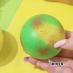 Jouet anti-stress pomme de terre TPR au design unique, changeant de couleur, amusant, fantaisie, rebond lent, style fluide de dessin animé, populaire - Product Image 1