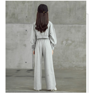 Conjunto de Ropa para Niñas, Moda Otoñal Europea, Sudadera y Pantalones Deportivos, 95% Algodón, Estilo Hip Hop para Adolescentes - Product Image 5