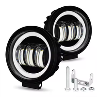 Vente chaude 3.5 pouces 30W rond ange yeux Led travail lumière Spot faisceau lampe pour moto SUV voiture 4x4 camion conduite lumière