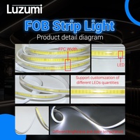 Bande LED COB flexible sans soudure, étanche IP65 pour extérieur, de haute qualité, pour éclairage architectural