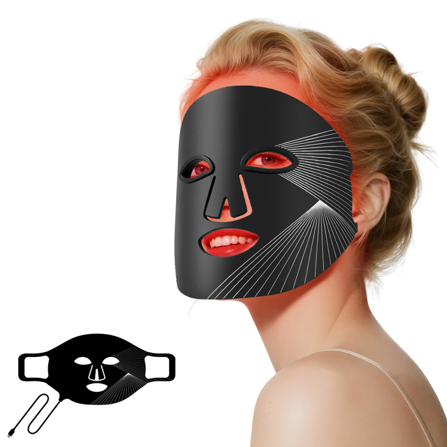 Code ILY Private Label Silicone LED Face Mask 415/630/830nm Red Light Therapy for Home Use Portable & Wearable 2-Year Warranty