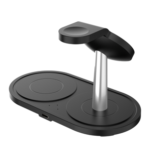 Chargeur sans fil magnétique <span class=keywords><strong>rapide</strong></span> 3-en-1 15W Smart Life, station de charge sans fil magnétique pliable en plastique pour <span class=keywords><strong>iPhone</strong></span> <span class=keywords><strong>14</strong></span> Pro - Product Image 4