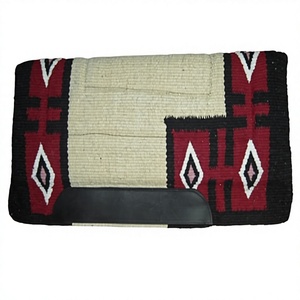 Tapis de selle western de haute qualité en laine polaire de Nouvelle-Zélande pour équipement d'équitation et de course de chevaux à motif croisé - Product Image 4