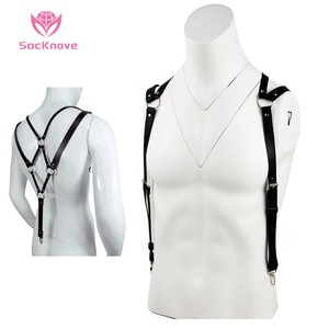 Sacknove ชุด50010ปาร์ตี้กางเกงหนังสำหรับผู้ชายสายรัดหน้าอกแฟชั่นเกย์ - Product Image 1