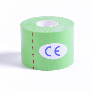 Cinta adhesiva de algodón para aliviar el dolor, cinceles elásticos transpirables para kinesiología, deportes atléticos, no látex, 10cm, 5m, CE - Product Image 4