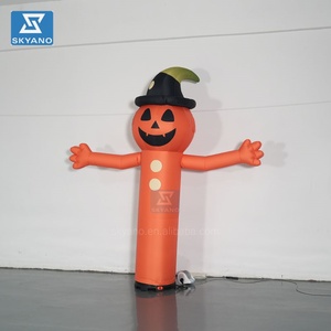 Sombrero <span class=keywords><strong>de</strong></span> bruja inflable <span class=keywords><strong>de</strong></span> Halloween modelo fantasma con luces LED para decoración <span class=keywords><strong>de</strong></span> patio - Product Image 3
