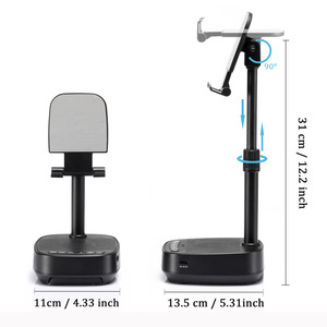 Portable Phone <b>Stand</b> With Bluetooth Speaker Rechargeable Battery <b>Desktop</b> Bedside Use - Product Image 5