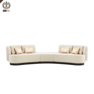 โซฟาผ้าหรูหราทรงโค้งมนสไตล์โมเดิร์นแบบมินิมอลสำหรับวิลล่า ยี่ห้อ Foshan Furniture Frato - Product Image 1