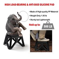 Marchepied pliable en plastique ultraléger pour la maison et l'extérieur Surface antidérapante pour les enfants Tabouret de pêche