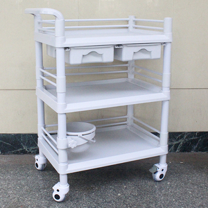 รถเข็น ABS 3 ชั้น รถเข็นอเนกประสงค์ 3 ชั้น รถเข็น ABS สำหรับใส่เครื่องมือแพทย์ - Product Image 5