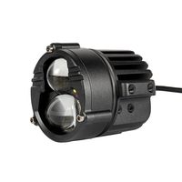 Projecteur de phare antibrouillard LED pour moto 3 pouces 80W blanc jaune, LED moto double couleur, éclairage de travail LED, projecteur LED, éclairage LED moto