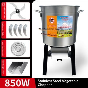 Nouveau <span class=keywords><strong>Hachoir</strong></span> Manuel Multifonction en Acier Inoxydable Durable Type Seau pour Légumes et Herbes, pour Volailles (Poulet, Canard, Oie) - Product Image 6