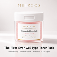 Tampons nettoyants coréens personnalisés avec marque privée pour le soin de la peau, collagène, gel tonique, collagène, vitamine végétalien pour le visage