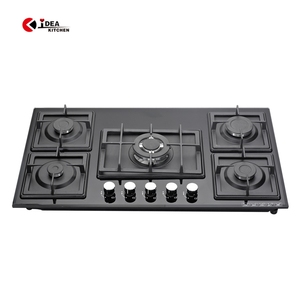 IDEA Design moderne appareil ménager en verre trempé 5 brûleurs gaz et cuisinière à induction électrique - Product Image 3