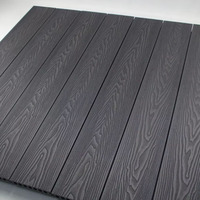 140x20mm Solide 3D Grain de Bois WPC Composite Deck Flooring