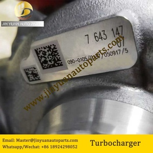 7643147 40002733 11652397070 2393904 3,0 Turbocompresor para <span class=keywords><strong>BMW</strong></span> 740i 540i 340i M140i M240i 440i T F20 F21 Motor - Product Image 4