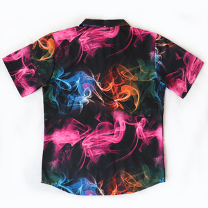 Nhà Máy OEM Giá Tốt Đẹp Tùy Chỉnh Retro Polo Hawaii Áo Sơ Mi Nút Xuống Thăng Hoa Hawaii Áo Sơ Mi - Product Image 5