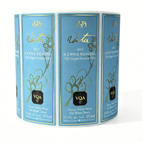 Etiqueta de Vino Personalizada de Lujo con Relieve, Impresión de Etiquetas Autoadhesivas de Papel Kraft Impermeable para Botellas de Whisky/Café