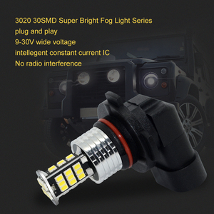 G-View Good H10 9006 <span class=keywords><strong>HB4</strong></span> 9005 <span class=keywords><strong>HB3</strong></span> PSX24W H16 EU Haute Qualité 130SMD 3020 LED Auto Lamp DRL Car Anti Fog Light Bulb 6000K White - Product Image 2