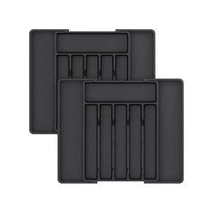 Organizador de Cubiertos Ajustable de Plástico para Cajones, Divisores Expandibles para Cubertería, Vajilla y Utensilios de Cocina, Venta al por Mayor - Product Image 1