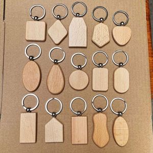Llaveros de Madera de Lujo con Logotipo Personalizado Ys59, Llavero de Madera de Haya para Grabado Láser, Logotipo, Casa, Forma de Corazón - Product Image 2