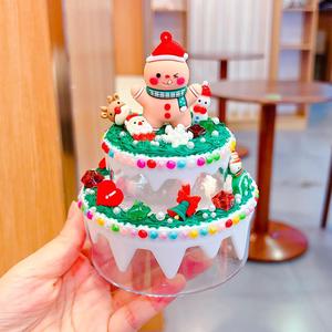 Double Tier <b>Cake</b> Shape Storage <b>Box</b> Set Plastic Organizer For Bedroom Toys Neatening <b>Christmas</b> Gift - Product Image 4