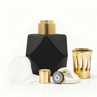 Lampe aromatique catalytique en verre, brûleur d'huiles essentielles, lampe à parfum française, couvercle métallique moderne et minimaliste, personnalisation OEM, diffusion domestique