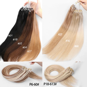 12A Salon New Style Blonde H6 Hir <span class=keywords><strong>Extension</strong></span> 100 capelli umani Nano Micro perline <span class=keywords><strong>Extension</strong></span> Best Seller piuma Line <span class=keywords><strong>Extension</strong></span> - Product Image 4