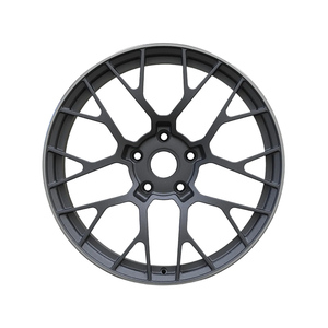 Ruedas Forjadas de Alta Calidad 5X114.3, Negras Mecanizadas con Diseño Cóncavo Profundo, Aptas para Modificación de Vehículos Originales - Product Image 3