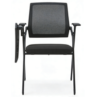 Chaises pliantes de bureau et d'école de haute qualité en gros, confortables, chaises de formation, chaises de conférence avec tablette d'écriture
