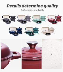 <span class=keywords><strong>Set</strong></span> di Pentole in Ghisa Smaltata Antiaderente di Alta Qualità, 8 Pezzi per Cucina - Product Image 5