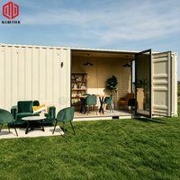 ALLBETTER Maison préfabriquée de luxe ADU, conteneur habitable pour solutions de vie en extérieur avec atelier et entrée