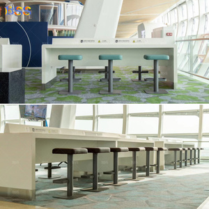 Modern <strong>Custom</strong> Airport Charging Desk Power <strong>Table</strong> Airport Furniture <strong>Supplier</strong> Public <strong>Solid</strong> <strong>Surface</strong> Charging <strong>Table</strong> for Airport - Product Image 3