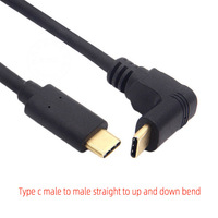 Kunden spezifischer 3A Standard 16 1-Draht-Kern 10 Gbit/s Geschwindigkeit rechtwinklig vergoldet USB 3.1 Typ-C-Daten ladekabel von Stecker zu Stecker