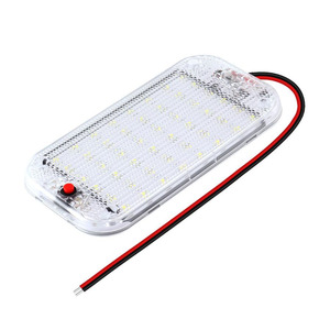 48 LED ultra-minces super lumineuses DC 12-24V, éclairage intérieur rectangulaire universel pour camion, camping-car, caravane, cabine - Product Image 1