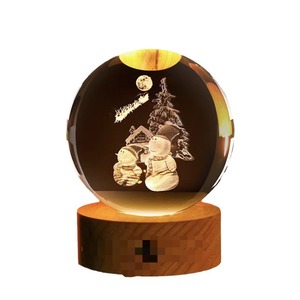 Honor of Crystal Série de la planète du père Noël personnalisée de haute qualité pour la décoration de table de cadeau d'affaires - Product Image 5