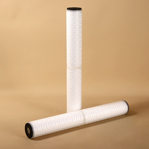 Pure Health 20-Inch Microporous Pleated Filter Cartridge Double Opening Industrial Precision External Pressure Type - Product Image 1