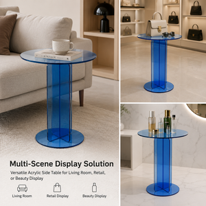 Table basse d'angle moderne en acrylique transparent écologique, style tatami, pour fenêtre <span class=keywords><strong>baie</strong></span>, table à thé suspendue, décoration de salon - Product Image 5