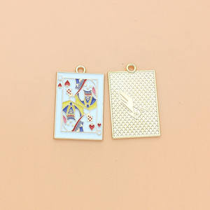 Alta calidad moderno cuadrado rey flor Metal encanto hombres DIY aleación joyería accesorios moda colgantes - Product Image 6