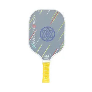 Customized OEM Pickleball Paddle Carbon Fiber Fiberglass Color Printing Pattern Design Company Outdoor Sports Pickleball Paddle