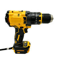 Perceuse à percussion sans fil 21V sans balais, batterie rechargeable 1.5Ah, vitesse variable, mandrin auto-serrant, personnalisable pour travaux de construction, 10mm
