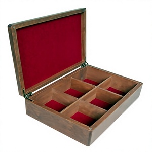 Premium Wooden <b>Tea</b> Storage <b>Box</b> with 6/8/12 Compartments Foldable & Durable Design Easy-to-Clean Lid Customizable Capacity - Product Image 6