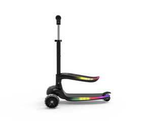 Monopattino Pieghevole <span class=keywords><strong>2</strong></span> in 1 per Bambini con Luci LED Arcobaleno, Regalo di Compleanno Durevole, Altezza Regolabile - Product Image 3