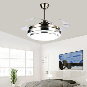 Gran oferta, ventilador plegable, luces LED de interior, ventilador de techo de hoja retráctil moderno con bombilla - Product Image 3