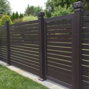 Panneau <span class=keywords><strong>de</strong></span> clôture horizontal en aluminium SINGO, cadre thermolaqué, écran d'intimité, clôture <span class=keywords><strong>de</strong></span> sécurité, antirouille, écologique pour - Product Image 5