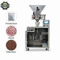 Voorgevormde houten zakjesvulmachine voor korrelvormige producten zoals pinda's, koffiebonen, snoep, pistache, cashewnoten, gemengde noten, gedroogd fruit, hoge nauwkeurigheid